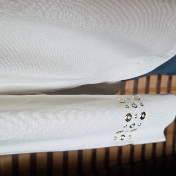 NWT! Ruby Rd Gold Rivet Sweater - Picture 9 of 11
